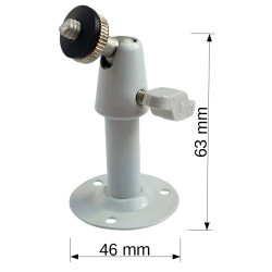 Metalni nosač za CCTV industrijske kamere 85mm bijeli ACTii AC2068