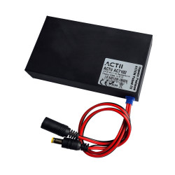 12V 4200mAh 锂离子UPS备用电池，适用于CCTV AHD IP DVI TVI摄像头，支持断电应急+充电器 ACTii AC7102