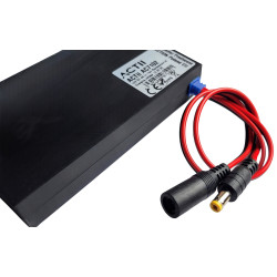 Reservbatteri 12V 4200mAh Li-Ion UPS för CCTV AHD IP DVI TVI-kameror vid strömavbrott + laddare ACTii AC7102