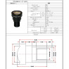 M12 S-MOUNT 50mm 5MP IR滤镜镜头 适用于高清IP AHD工业板机 远距离变焦 ACTii AC8696