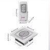 雙通道無線牆壁開關 230V 附遙控器 ACTii AC9514