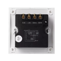 Întrerupător de lumină de perete cu 2 canale wireless 230V + telecomandă ACTii AC9514