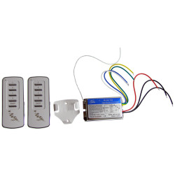 Interruptor sense fils de 4 canals 230V amb 2 comandaments relé de quatre canals ACTii AC7046