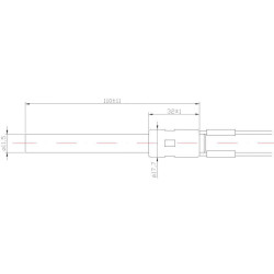 Keramisk tenningsenhet for biomasse pellets 300W ACTii AC7573