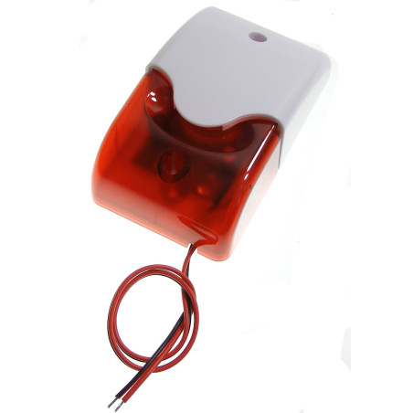 屋外用サイレン 4つのLED アラームサイレン + 光信号機 110dB ACTii AC1034