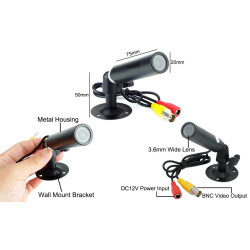 Mini Endüstriyel Dış Mekan Kamera 1080p AHD TVI CVI CVBS 1/3 SONY IMX323 Boru Tipi Minyatür Araç Otobüs ACTii AC1251