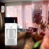 Sistema d'alarma sense fil amb sensor de moviment PIR sensor de portes finestres sirena externa 110dB i comandament timbre ACTii