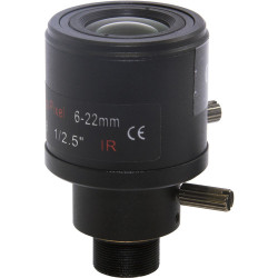 M12 S-MOUNT ZOOM-objektiv 6mm-22mm 25-7gr 5MP manuel blænde til pladekameraer ACTii AC8298