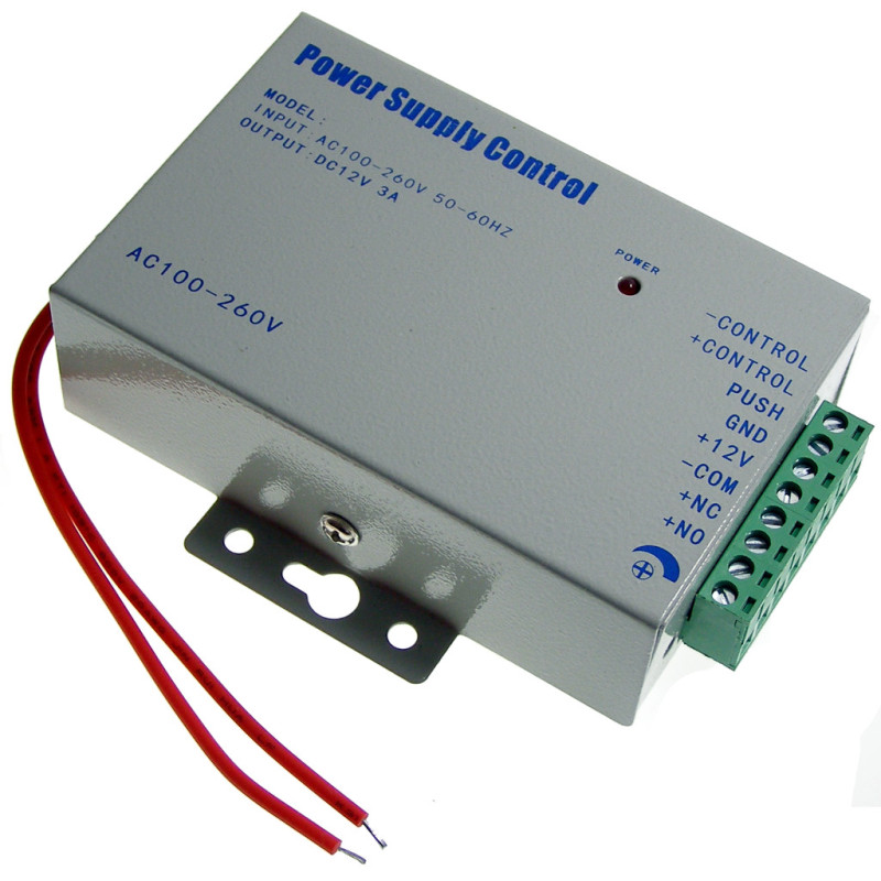 Fonte de Alimentação Controlador Abertura de Portas 230V 3A 12V Controle de Acesso ACTii AC2717