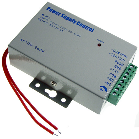 Fonte de Alimentação Controlador Abertura de Portas 230V 3A 12V Controle de Acesso ACTii AC2717
