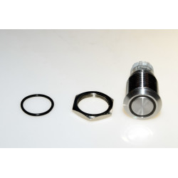 Interruptor iluminado LED verde DC 12V ON OFF Automotriz 16mm metálico ACTii AC1673