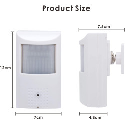 Skjult IP-kamera i PIR-detektor bevegelsessensor 3MP 2304x1296 H.265 PoE IR LED 48X 940nm WIFI SD-kort FTP ACTii AC9934