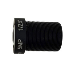 Obiectiv M12 S-MOUNT 12mm 5MP Megapixeli Filtru IR pentru camere Industriale CCTV tip Placa din Sticla ACTii AC1999