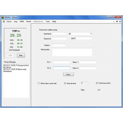 USB PC Thermometer External Probe Temperature and Humidity Sensor with Alarm Windows Android TXT Excel ACTii AC7338