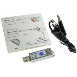 USB PC termometer in senzor vlažnosti z alarmom Windows Android TXT Excel ACTii AC1905