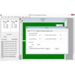 USB PC termometer in senzor vlažnosti z alarmom Windows Android TXT Excel ACTii AC1905