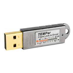 USB kompiuterio termometras temperatūros jutiklis su signalizacija Windows 7 8 10 excel email skype ACTii AC1076