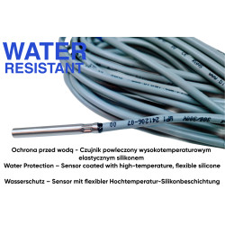 Teplotný snímač prietoku vody zóna 2 Tw2 Tsolar Tepelné čerpadlo Midea M-Thermal 8m ACTii AC3108