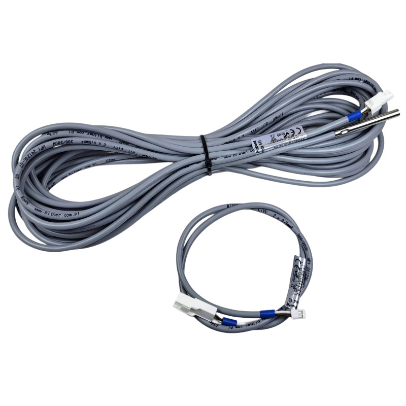 Sensor de temperatura AQS T5 Depósito de Inércia Tbt1 Tbt2 Tsolar Tw2 Bomba de Calor Kaisai Rotenso MIDEA NORDIS 15m ACTii AC941