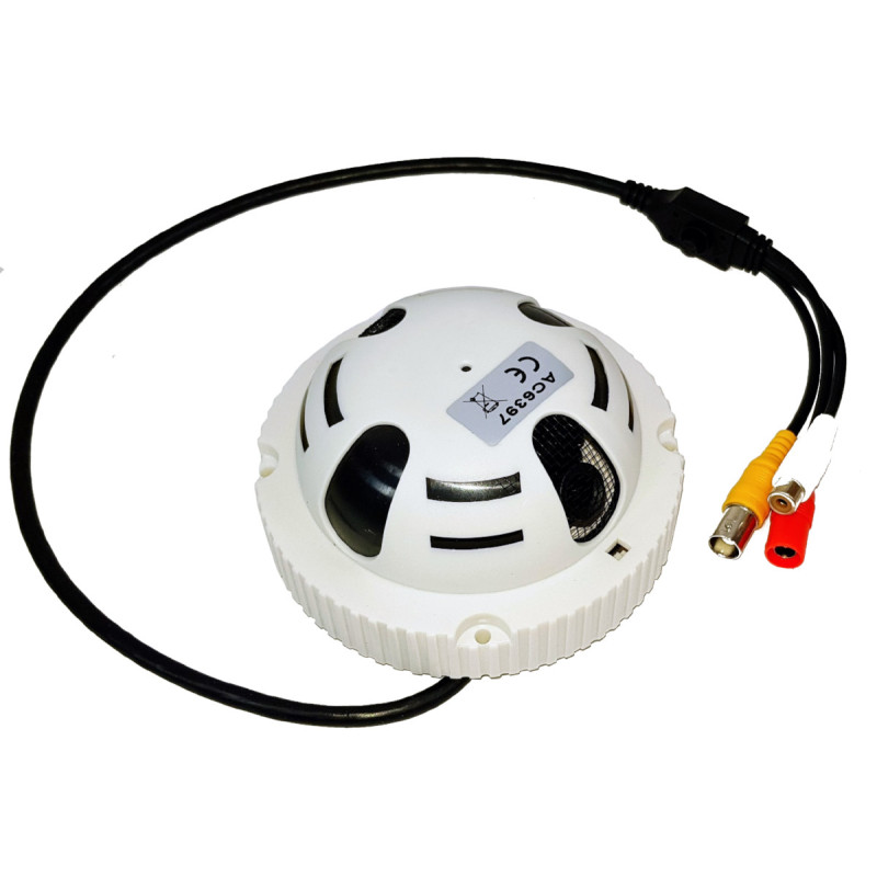 กล้องซ่อนในตรวจจับควัน AHD TVI CVI CVBS PAL 1080p CMOS พร้อมไมโครโฟน ACTii AC6397