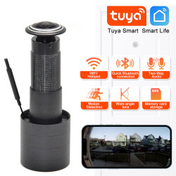 Скрита WiFi IP камера шпионка за врата 2MP 1080p H.265 Tuya Smart Life SD карта ACTii AC4306