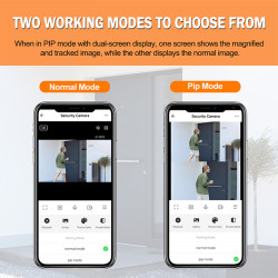 Κρυφή IP WIFI Κάμερα Ματάκι Πόρτας 2MP 1080p H.265 Tuya Smart Life SD Κάρτα ACTii AC4306