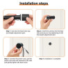 Схаваная IP WIFI камера дзвярное вочка 2MP 1080p H.265 Tuya Smart Life SD-карта ACTii AC4306