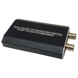 Μετατροπέας AHD DVI CVI CVBS BNC σε HDMI 4K 2K 1080P 3MP 4MP 5MP 8MP 720P loop 500m ACTii AC2821