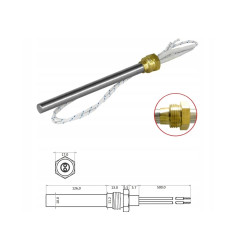 Pemanas Pencucuh untuk Dandang Pelet 350W 3/8 Inci Pencucuh Keluli untuk Relau ACTii PZ350-126