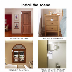 Magnetski kontaktni senzor za vrata prozore alarm sirena daljinski upravljač trgovinski gong zvono za vrata ACTii AC1741