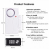 Magnetic Door Window Contact Sensor Alarm Siren Wireless Remote Control Shop Chime Doorbell ACTii AC1741