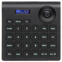Mini RS-485 3D PTZ Steuer-Tastatur für CCTV Kameras Joystick LCD Display Moto Zoom Controller Pelco Dahua Hik ACTii AC4322