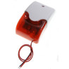 Wired Alarm System Two Remote Controls PIR Motion Sensor Alarm Siren Security Kit for Home Garage ACTii AC2190