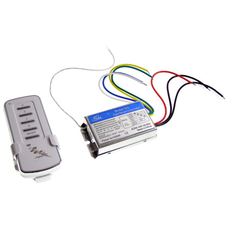 Interruptor de luz sem fios de 4 canais 230V com comando ACTii AC1560