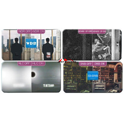 Міні-купальная камера AHD TVI CVI 1080p CVBS вулічная ВК-дыёды ICR OSD Sony323 транспарт грузавік аўтобус ACTii AC7654