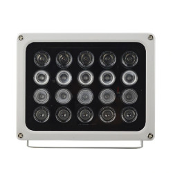 Projecteur Illuminateur infrarouge 20x LED ARRAY IR 85m 90 deg 230V Externe pour caméras de surveillance CCTV ACTii AC7823