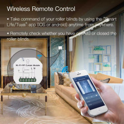 WiFi Rolladensteuerung Tuya Smart Life Unterputz Modul für Jalousien Vorhänge Hausautomation mit Fernbedienung ACTii AC5063