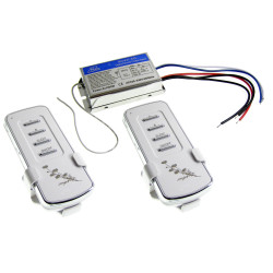 Interruttore Wireless a 2 Canali 230V con 2 Telecomandi e Relè a due canali ACTii AC1073