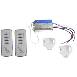 Interruptor de luz inalambrico 2 canales 230V con 2 mandos rele de dos canales inalambrico ACTii AC1073