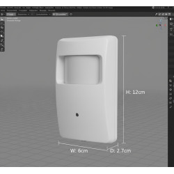 Pequena Câmera IP Oculta em Sensor PIR Detector de Movimento 1/3 CMOS 5MP 2880x1620 H.265 PoE IR LED 18X 940nm ACTii AC6562