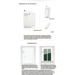 Sensore magnetico wireless per porte e finestre 433MHz ACTii AC1796