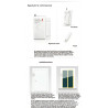 Sensore magnetico wireless per porte e finestre 433MHz ACTii AC1796