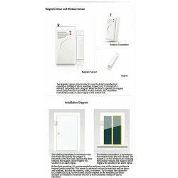 Sensore magnetico wireless per porte e finestre 433MHz ACTii AC1796