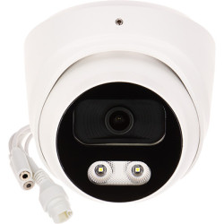 Full-Color IP kamera 8.3 Mpx 4K UHD 2.8 mm LED 25m IVS WDR IP67 Dome metāla PoE APTI APTI-AI805VA2-28W-L