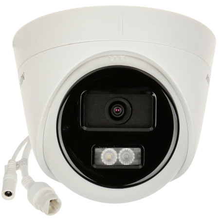 מצלמת IP Smart Hybrid Light 1080p IR LED 30m IP67 Full HD PoE מיקרופון זיהוי אנשים ורכבים WDR 3D-DNR ROI Hikvision DS-2CD1323G2-