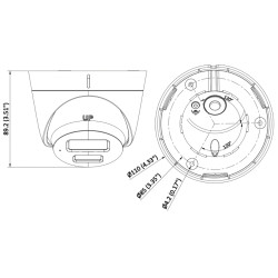 IP-камера Smart Hybrid Light 1080p IR LED 30m IP67 Full HD PoE Мікрафон Дэтэкцыя людзей і транспартных сродкаў WDR 3D-DNR ROI Hi