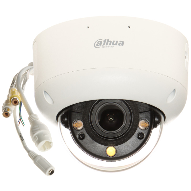 4MP 풀컬러 LED 전동 줌 IP 돔 카메라 IK10 IP67 WDR IVS 마이크 스피커 DAHUA IPC-HDBW5449R1-ZE-LE