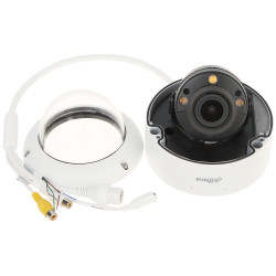 4MP 全彩 LED 变焦防暴半球型网络摄像机 IK10 IP67 WDR IVS 麦克风扬声器 DAHUA IPC-HDBW5449R1-ZE-LE