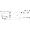 5Mpx 2.8mm IP 穹顶摄像机室外 IR30m WDR PoE IP67 闭路电视专业安防监控系统 DAHUA IPC-HDW1530T-0280B-S