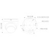 מצלמת IP אלחוטית 5MP Smart Dual Light IR LED 30m 2.8mm IP67 עם מיקרופון וחריץ SD DAHUA IPC-HDW1539DA-SAW-IL-0280B